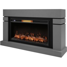 Камин электрический ELECTROLUX Каминокомплект: Очаг EFP/P-3620LS, портал Lindos 42/40/36, светло-серый, р/в