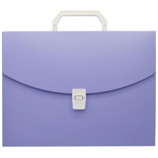 БЮРОКРАТ Портфель Пастель PASTPP01VIO 1 отдел. A4 пластик 0.7мм фиолетовый