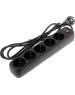 Сетевой фильтр SMARTBUY (SBSP-18U-K) - 5 роз х 1,8 м - черный + 2USB