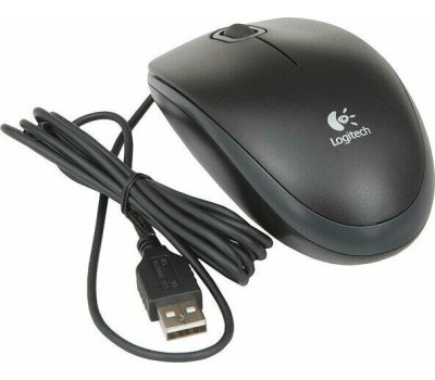 мышь проводная оптическая LOGITECH (910-003357) B100 черная