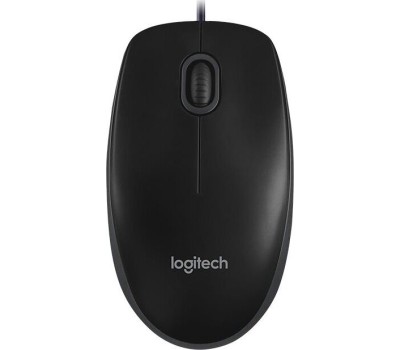 мышь проводная оптическая LOGITECH (910-003357) B100 черная