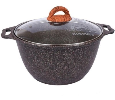 Кастрюля KUKMARA кго32а а/пр литая 3,0л стекл/кр Granit ultra original