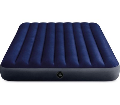 Матрас надувной INTEX Матрас надувной CLASSIC DOWNY AIRBED 152x203x25 см (ручной насос+2 подушки) . Арт. 64765