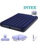 Матрас надувной INTEX Матрас надувной CLASSIC DOWNY AIRBED 152x203x25 см (ручной насос+2 подушки) . Арт. 64765