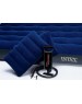 Матрас надувной INTEX Матрас надувной CLASSIC DOWNY AIRBED 152x203x25 см (ручной насос+2 подушки) . Арт. 64765