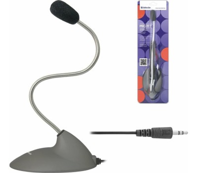 микрофон DEFENDER (64111) MIC-111 серый
