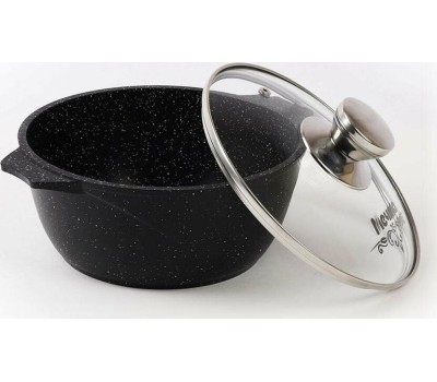 Кастрюля МЕЧТА 41802 Гранит black 1л
