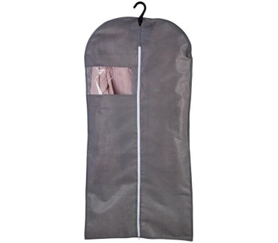 Система хранения вещей POLINI Чехол для одежды на молнии Polini Home, 60х120 см, серый (1уп)
