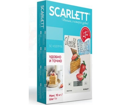 Весы кухонные SCARLETT SC-KS57P76
