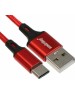 Кабель SMARTBUY (iK-3122-S14rb) S14 Type C красный/черн., 3 А, 2 м