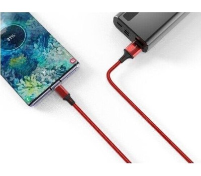 Кабель SMARTBUY (iK-3122-S14rb) S14 Type C красный/черн., 3 А, 2 м