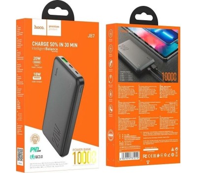 Повер банк HOCO (6931474761019) J87 Tacker PD20W+QC3.0 10000 mAh черный