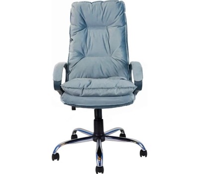 Компьютерное\Офисное кресло ЯРКРЕСЛА Кр85 ТГ СП ХРОМ HT12 (ткань серо-голубая)