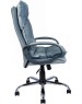 Компьютерное\Офисное кресло ЯРКРЕСЛА Кр85 ТГ СП ХРОМ HT12 (ткань серо-голубая)