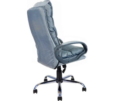 Компьютерное\Офисное кресло ЯРКРЕСЛА Кр85 ТГ СП ХРОМ HT12 (ткань серо-голубая)