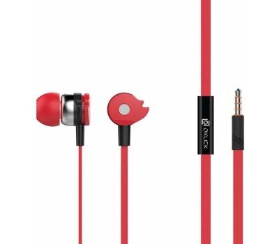 OKLICK Наушники HS-S-210, 3.5 мм, внутриканальные, красный d1r