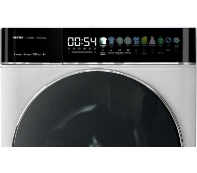 Стиральная машина Centek CT-1966 (белый) 1200/8кг/52см/Прямой привод/Цветной сенсор/Сушка 5кг/A+++