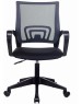 Кресло компьютерное БЮРОКРАТ Кресло CH W 696, на колесиках, сетка/ткань, черный [ch w 696 black]