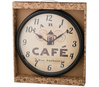 Часы настенные LEFARD 220-159 CHEF KITCHEN 35,5*35,5*5см циферблат d31см