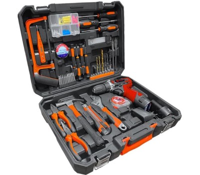 Дрель EDON CF-1201N чкрный/красный 21В, 2аккум., набор 50предметов