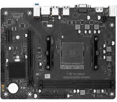 Материнская плата MAXSUN MS-Challenger B450M (Socket AM4, mATX, 2*DDR4, VGA/HDMI, 4*SATA3, 1*M.2, 1*PCIEx16/1*PCIEx1, 2*USB2.0, 2*USB 3.2 Gen1, LAN 1*1G, RTL)