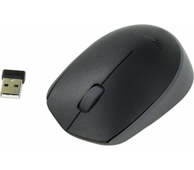 Мышь LOGITECH Мышь беспроводная M171 черный (USB, 1000dpi, 2but) (910-004643)