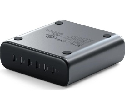 SATECHI Зарядное устройство 200W USB-C 6-Port PD GaN Charger EU. Цвет: серый космос