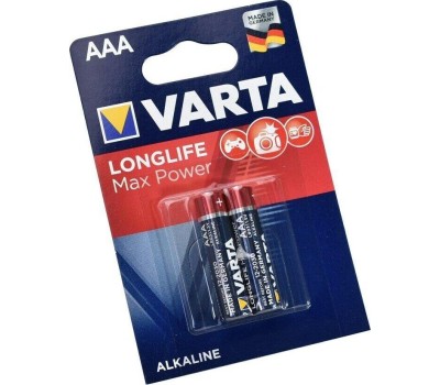 VARTA AAA Батарейка LongLife Max Power LR03 Alkaline, 2 шт