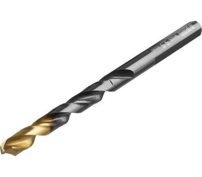 Сверло DENZEL Сверло по металлу, 5,5 мм, HSS-Tin, Golden Tip, 10 шт. 717214