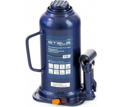 Домкрат STELS Домкрат гидравлический бутылочный, 16 т, h подъема 227-457 мм 51168