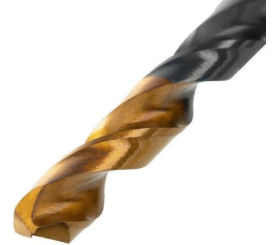 Сверло DENZEL Сверло по металлу, 8,5 мм, HSS-Tin, Golden Tip, 8 шт. 717220