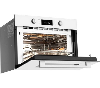 Духовой шкаф электрический WEISSGAUFF Духовой шкаф электрический OE 449 PDW, 44л, дверца с 3 стеклами, белый