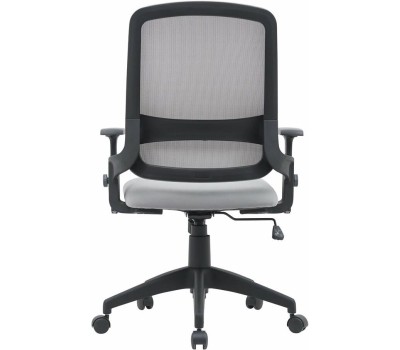 Кресло компьютерное CACTUS Кресло CS-MC313-BKGY, сетка/ткань, до 100кг, топ-ган, регулируемые 1D подлокотники, серый