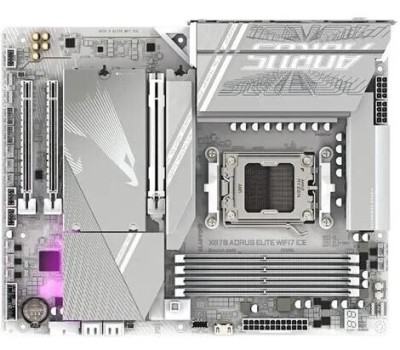 Материнская плата GIGABYTE Материнская плата X870 AORUS ELITE WIFI7 ICE, Socket AM5, AMD X870, ATX, Ret