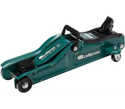 Домкрат СИБРТЕХ Домкрат гидравлический подкатной, 2 т, 85-330 мм, низкий подхват 50830