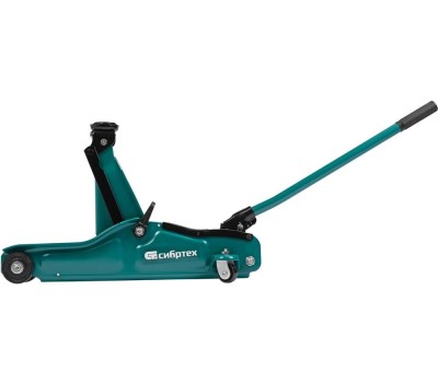 Домкрат СИБРТЕХ Домкрат гидравлический подкатной, 2 т, 85-330 мм, низкий подхват 50830