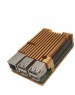 Корпус для ПК ACD Корпус RA506 Gold Metal Aluminum Case for Raspberry Pi 4B