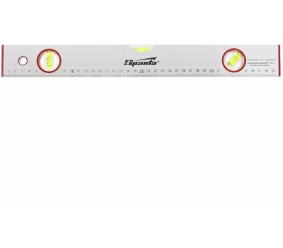 Уровень SPARTA Уровень алюминиевый, 400 мм, 3 глазка, линейка 331205