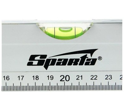 Уровень SPARTA Уровень алюминиевый, 400 мм, 3 глазка, линейка 331205