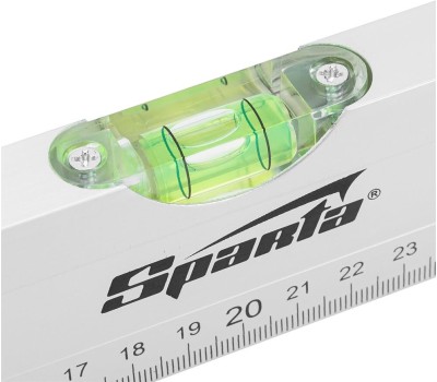 Уровень SPARTA Уровень алюминиевый, 400 мм, 3 глазка, линейка 331205