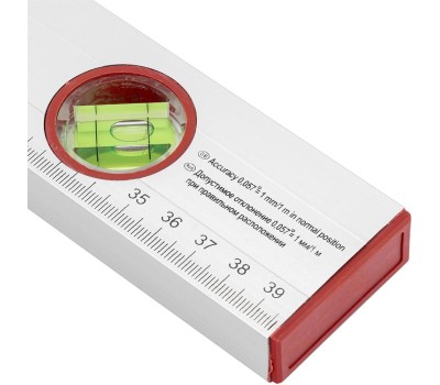 Уровень SPARTA Уровень алюминиевый, 400 мм, 3 глазка, линейка 331205