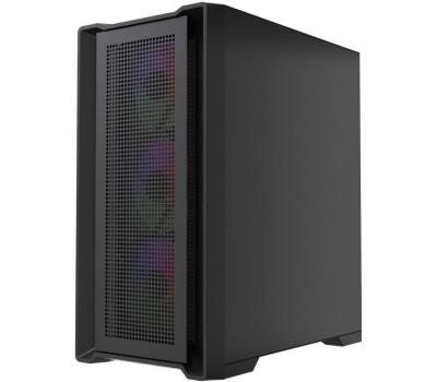 Powercase Alisio Micro X4B V2 LE, Tempered Glass, 4х 120mm ARGB PWM fans, чёрный, mATX [без встроенного хаба] (CAMCXB-A4-LE)
