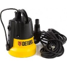 Насосы DENZEL Дренажный насос DP500E, 500 Вт, подъем 7 м, 7000 л/ч 97218