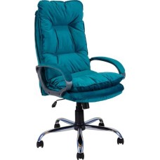 Компьютерное\Офисное кресло ЯРКРЕСЛА Кр85 ТГ СП ХРОМ HT20 (ткань морская волна)