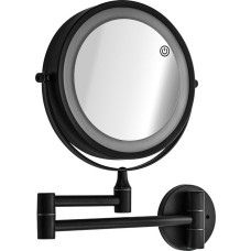 Зеркало САНАКС 75279 Зеркало косметическое, настенное, с LED подсветкой, сенсорное включение, зарядка Type - C, шнур в комплекте, корпус из нержавеющей стали,