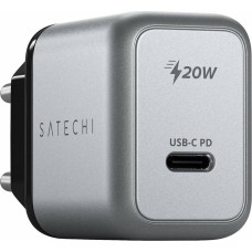 SATECHI Сетевое зарядное устройство 20W USB-C PD Wall Charger. Цвет серый космос