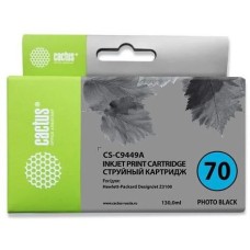 Картридж CACTUS Картридж CS-C9449A, №70, черный пигментный / CS-C9449A
