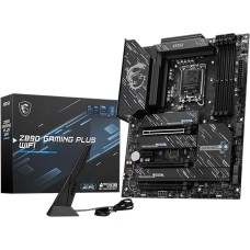 Материнская плата MSI Материнская плата Z890 GAMING PLUS WIFI Z890, LGA1851, 4*DDR5, 3*PCIEx16, 1*PCIEx1, 4*M.2, 2*TypeC, 1*USB3.2Gen2, 6*USB3.2Gen1, 8*USB2.0, 4*SATA3.0, 5G, Type-C(DP), DP, HDMI, ATX, RTL