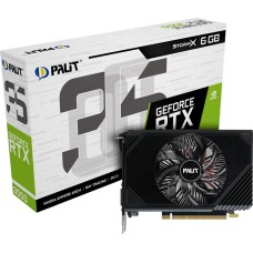 Видеокарта PALIT Видеокарта RTX3050 STORMX 6GB GDDR6 96bit DVI DP HDMI 1FAN ITX RTL