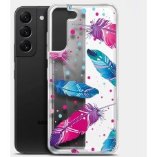 BORASCO Чехол (клип-кейс) ArtWorks, для Samsung Galaxy S22+, прозрачный/рисунок [51481]